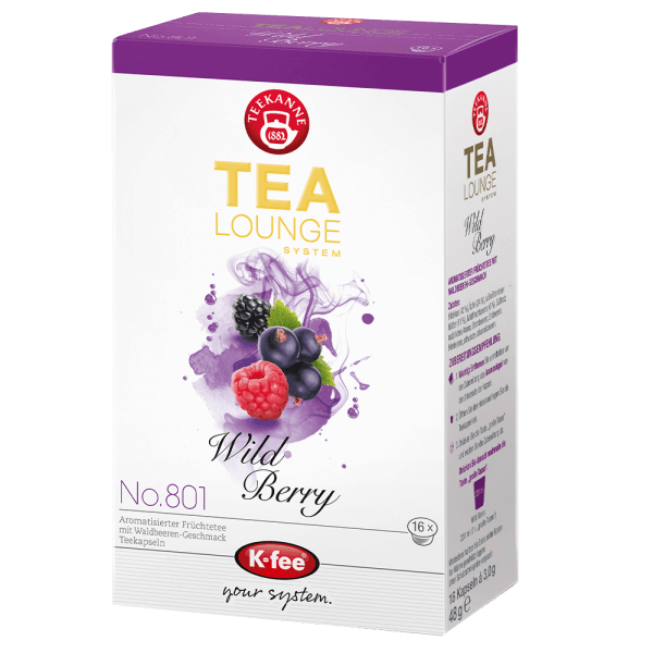 Teekanne Wild Berry 16 Waldfruchttee Kapseln