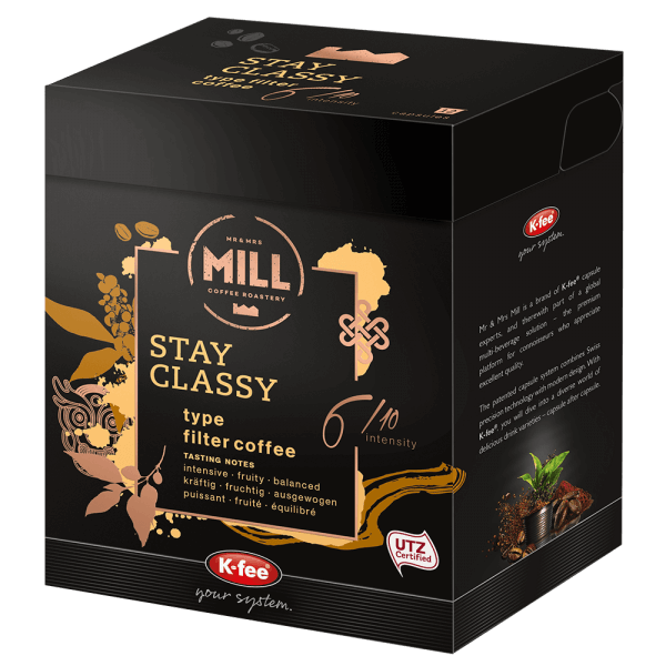 Mr & Mrs Mill Stay classy 12 Filterkaffee Kapseln