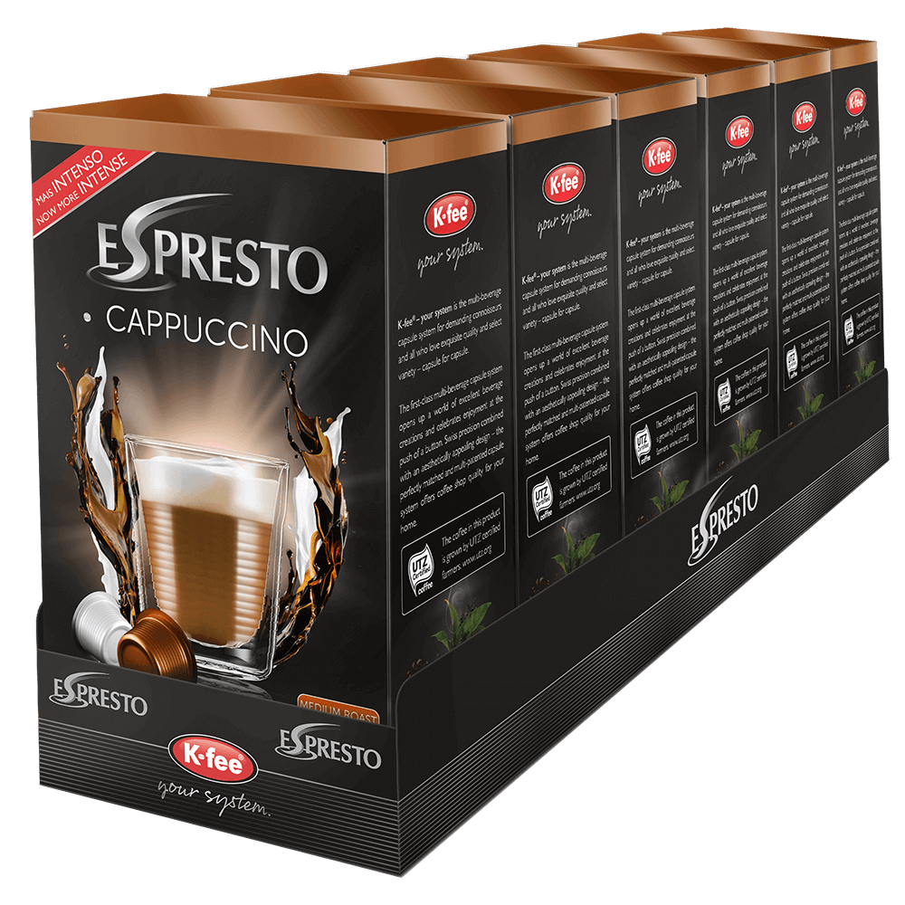 Welche Kapseln Passen In Die K Fee Maschine ESPRESTO Cappuccino Kapseln | K-fee® Online Shop